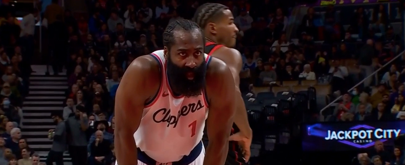 球探比分网首页-末节+加时豪取16分！单核哈登31+10加时拿下东部第4 快船14战12胜