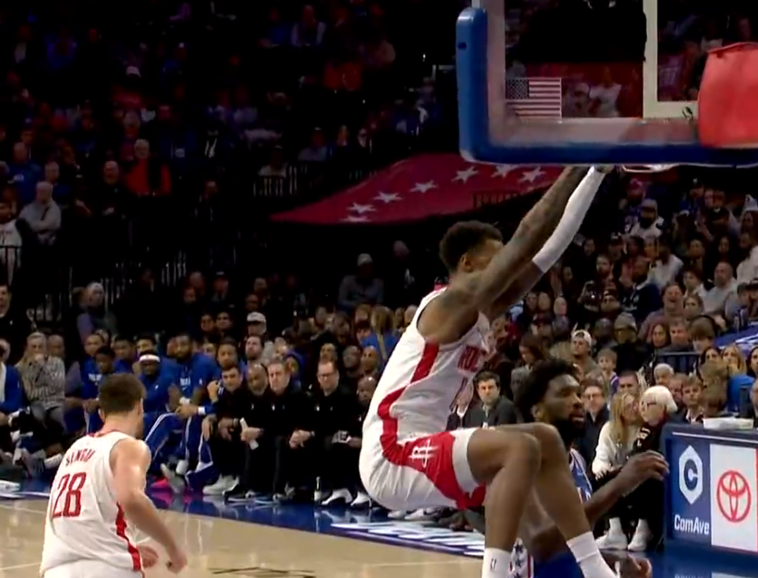 球探比分网首页-绝杀误判!76人逆转火箭 裁判抢戏,杜兰特8失误,恩比德32+15+10